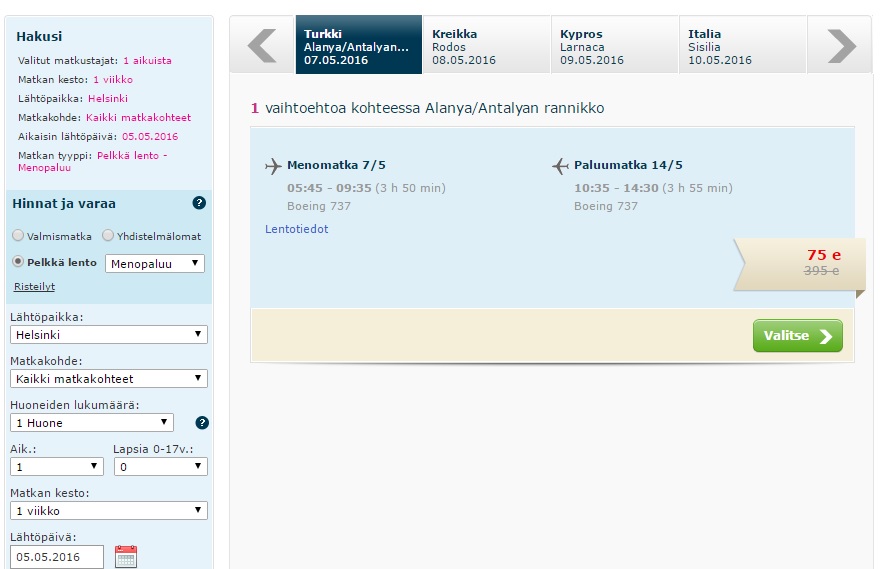 LAST MINUTE Fly From Helsinki To ANTALYA For 75 Both Ways TravelFree