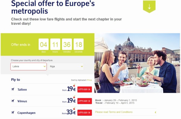 airbaltic special offer