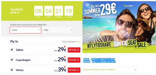 airbaltic summer sales