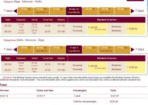 riga delhi usd