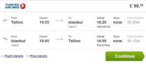 tallinn - istanbul