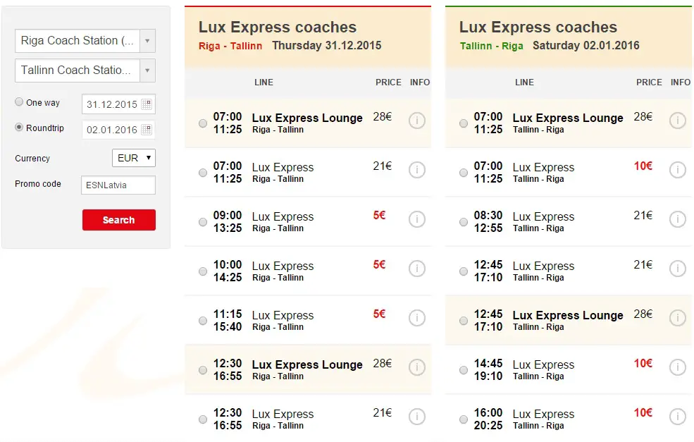 lux express new year