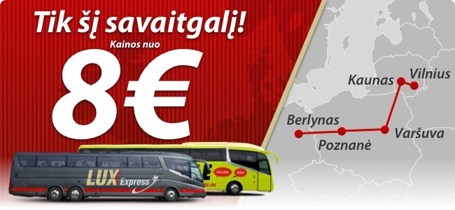 LUX EXPRESS sale: from Lithuania to Warsaw, Poznan and Berlin with 50%  discount! - TravelFree