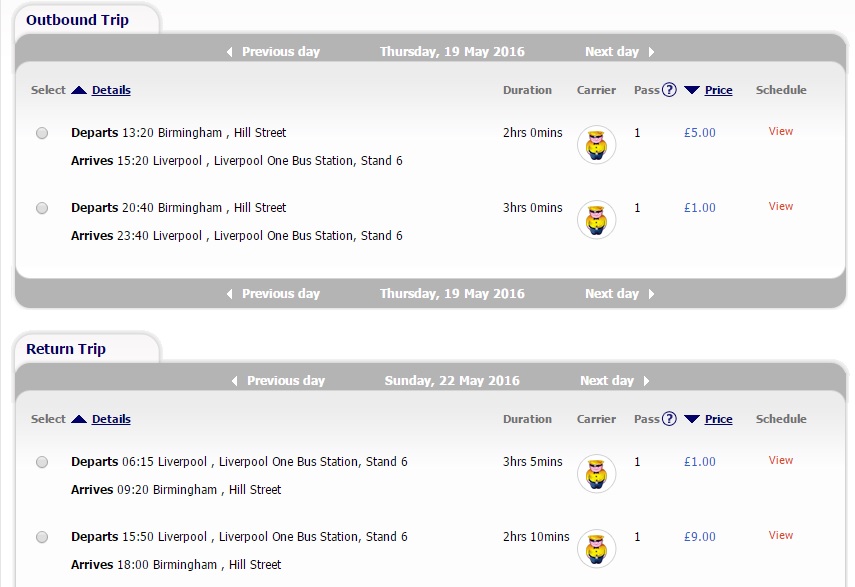birmingham to liverpool