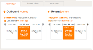 belfast reykjavik belfast 57 gbp