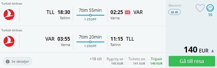 baltics to varna