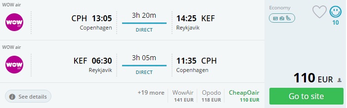 copenhagen to iceland