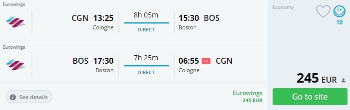 germany to boston