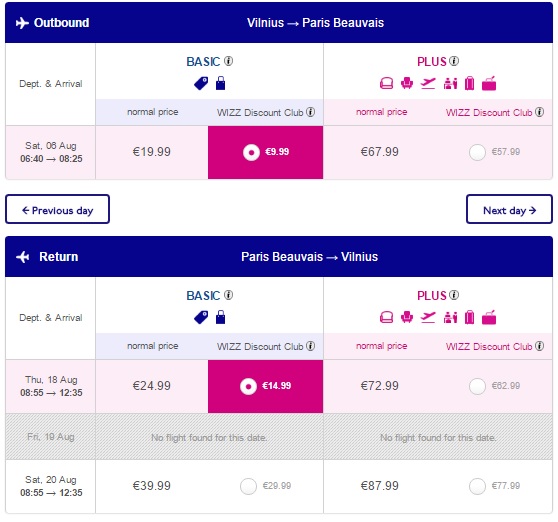 vilnius to paris 24