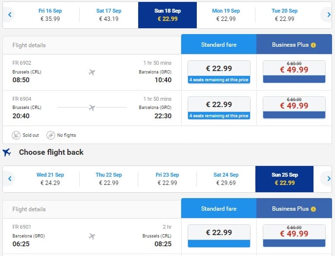 brussels to barcelona