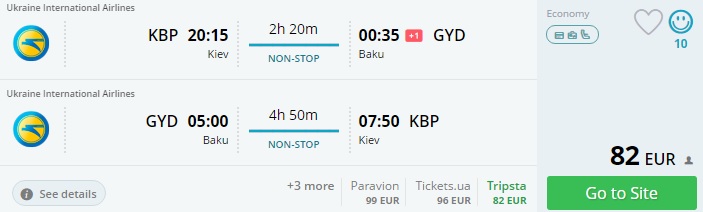 kiev to baku