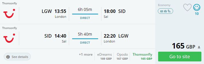 london sal london 165 gbp