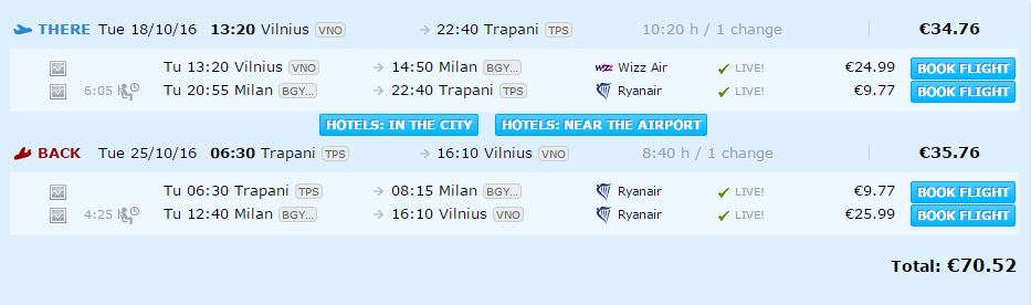 vilnius trapani vilnius 60 70