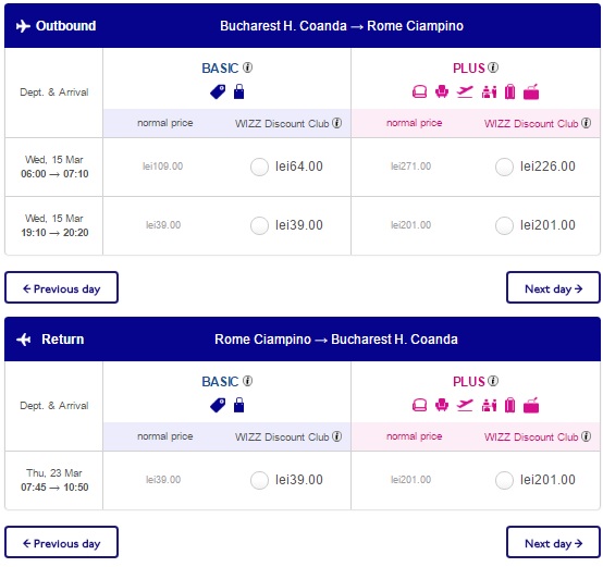 bucharest to rome