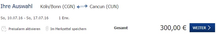 germany to cancun