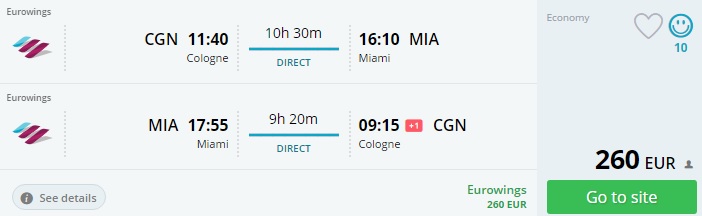 germany to miami