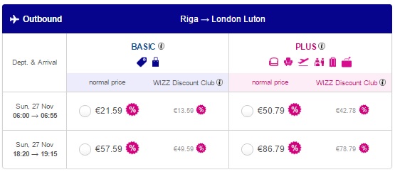wizzair sale uk