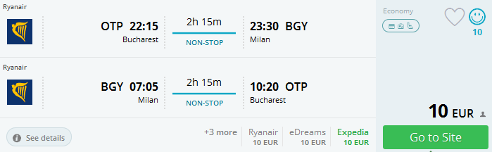 bucharest milan