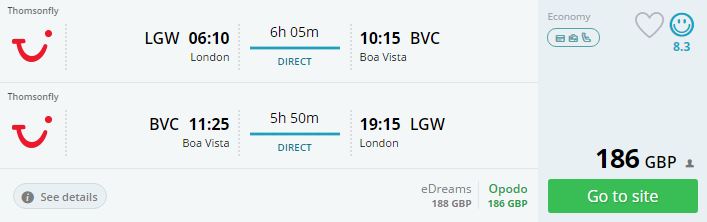 london boa vista london 186 gbp