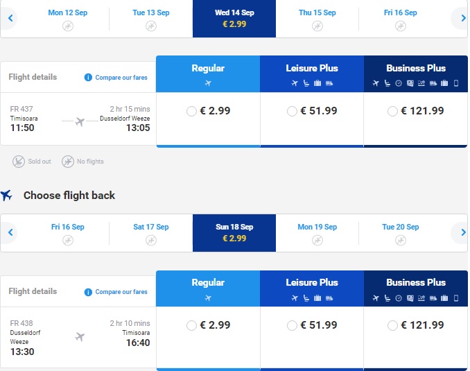timisoara to dusseldorf