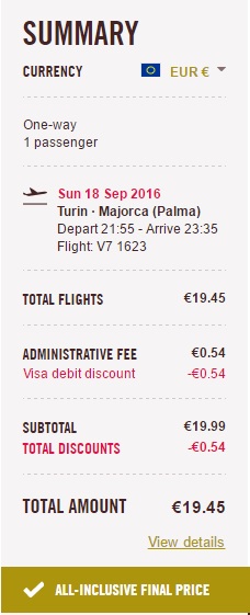 volotea sale