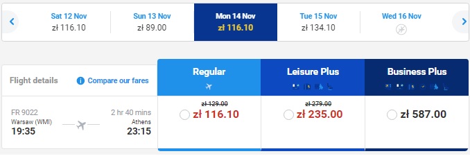 warsaw to barcelona