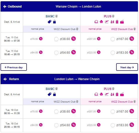wizzair uk sale