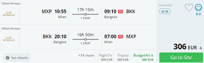 cheap flights from italy to asia