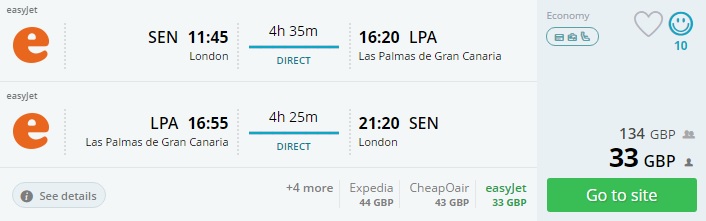 london to canary islands