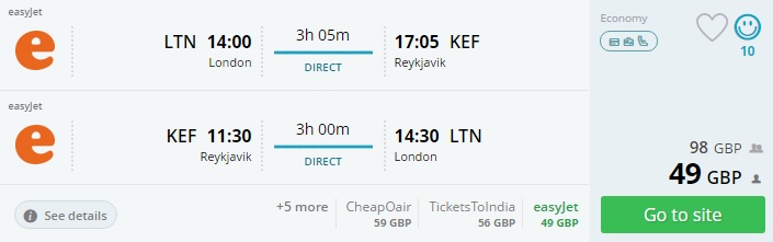london to iceland tickets