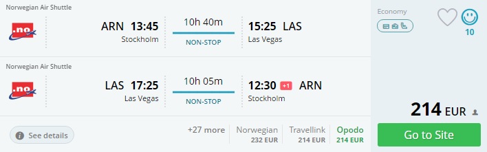 direct flights to las vegas
