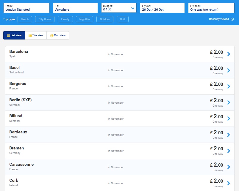 ryanair mega sale