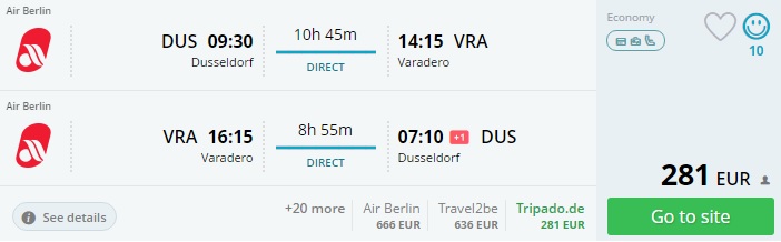 dusseldorf to cuba