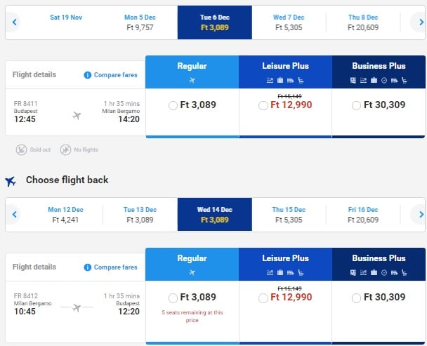 fly from budapest to venice