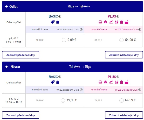 wizzair flights to tel aviv