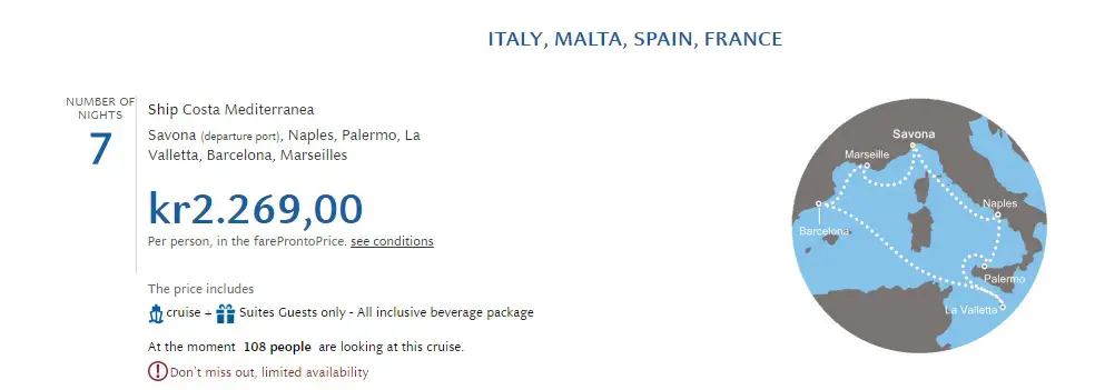 cruise in europe