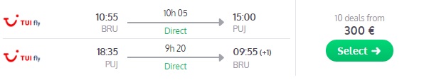 brussels to dominican republic