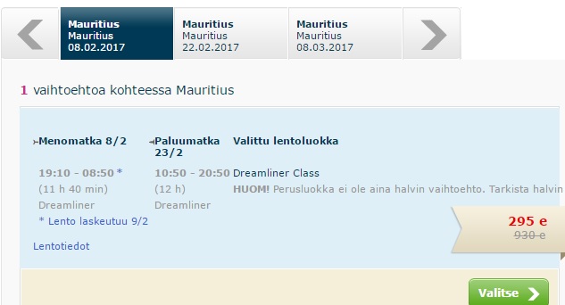 flights from helsinki to mauritius