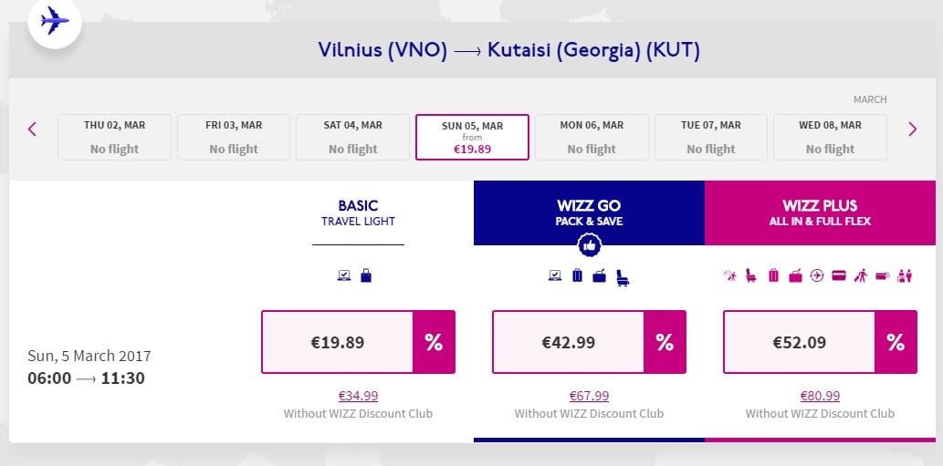 wizzair sale