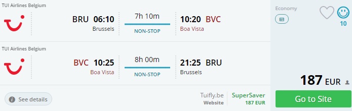 brussels to cape verde