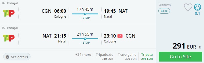cheap flights from germany to brazil