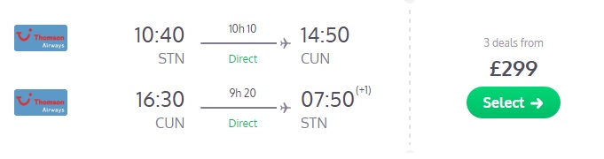 cheap flights to cancun from united kingdom
