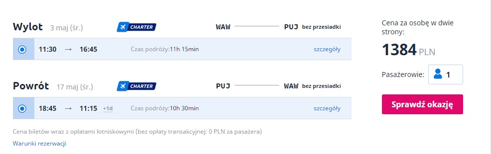 last minute flights to dominican republic from warsaw