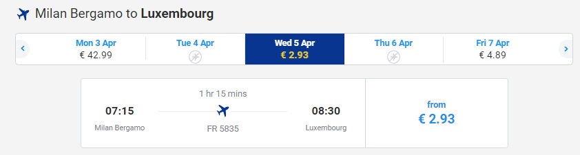 ryanair deals