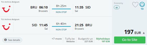 last minute fly brussels cape varde