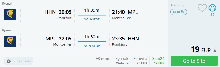 cheap flights from frankfurt to montpellier