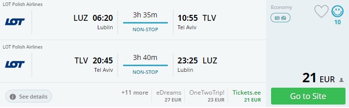 cheap flights to ISRAEL from Poland