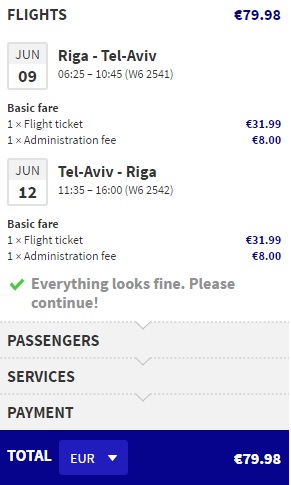 flight deals to israel from riga