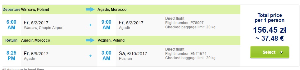 last minute flights to agadir morocco