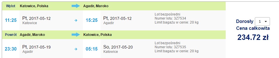 last minute flights to morocco from katowice